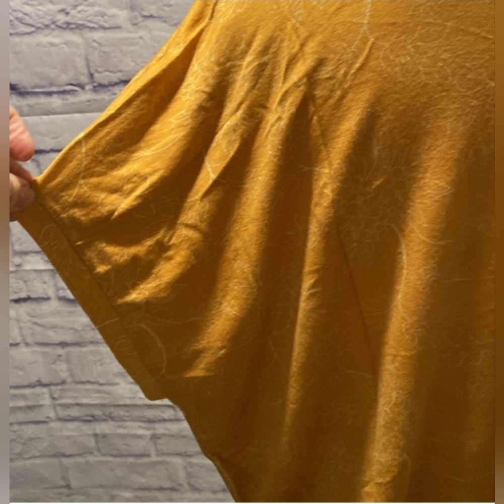 Buffalo David Bitton Mustard French Terry Tunic Top | Size XL | NWT - Picture 4 of 6